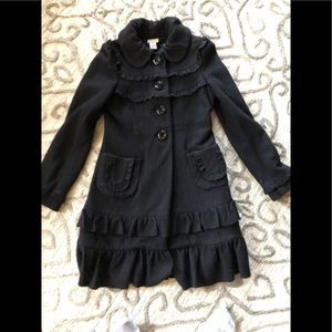 Anthropologie black coat
